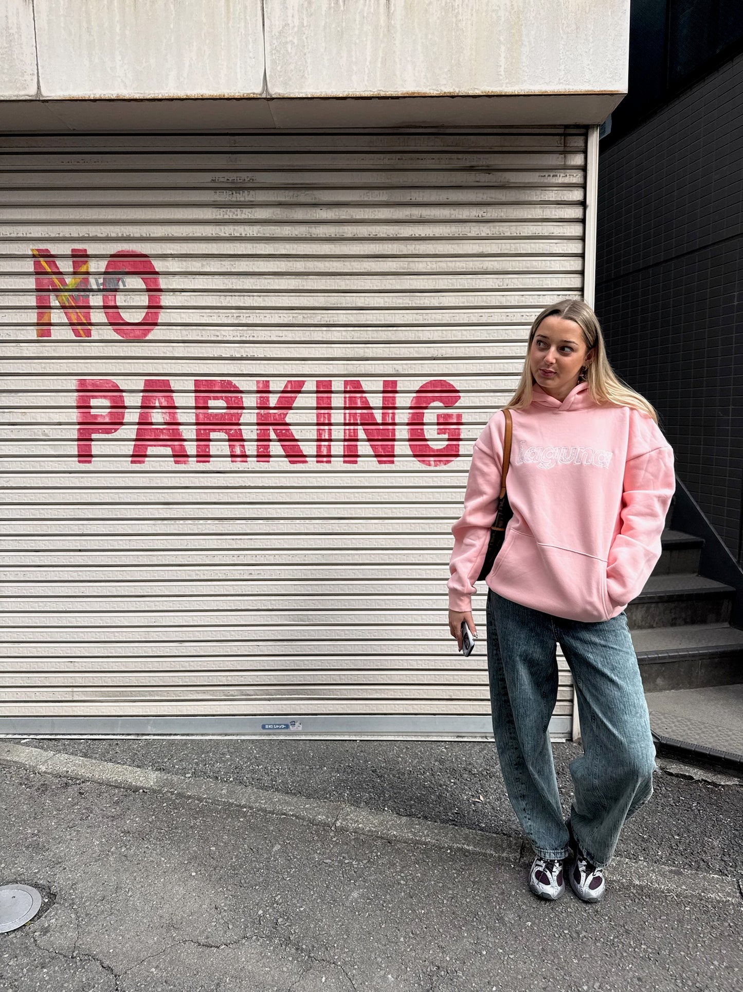 Lace hoodie in 'ballet'