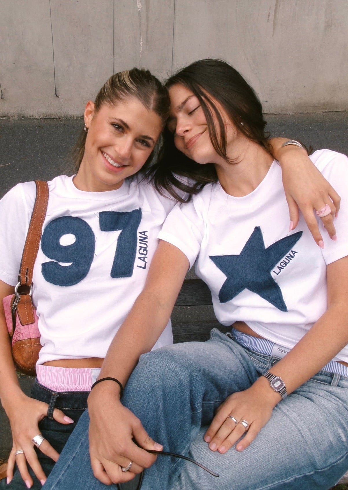 Vintage Denim Baby Tee in '97'