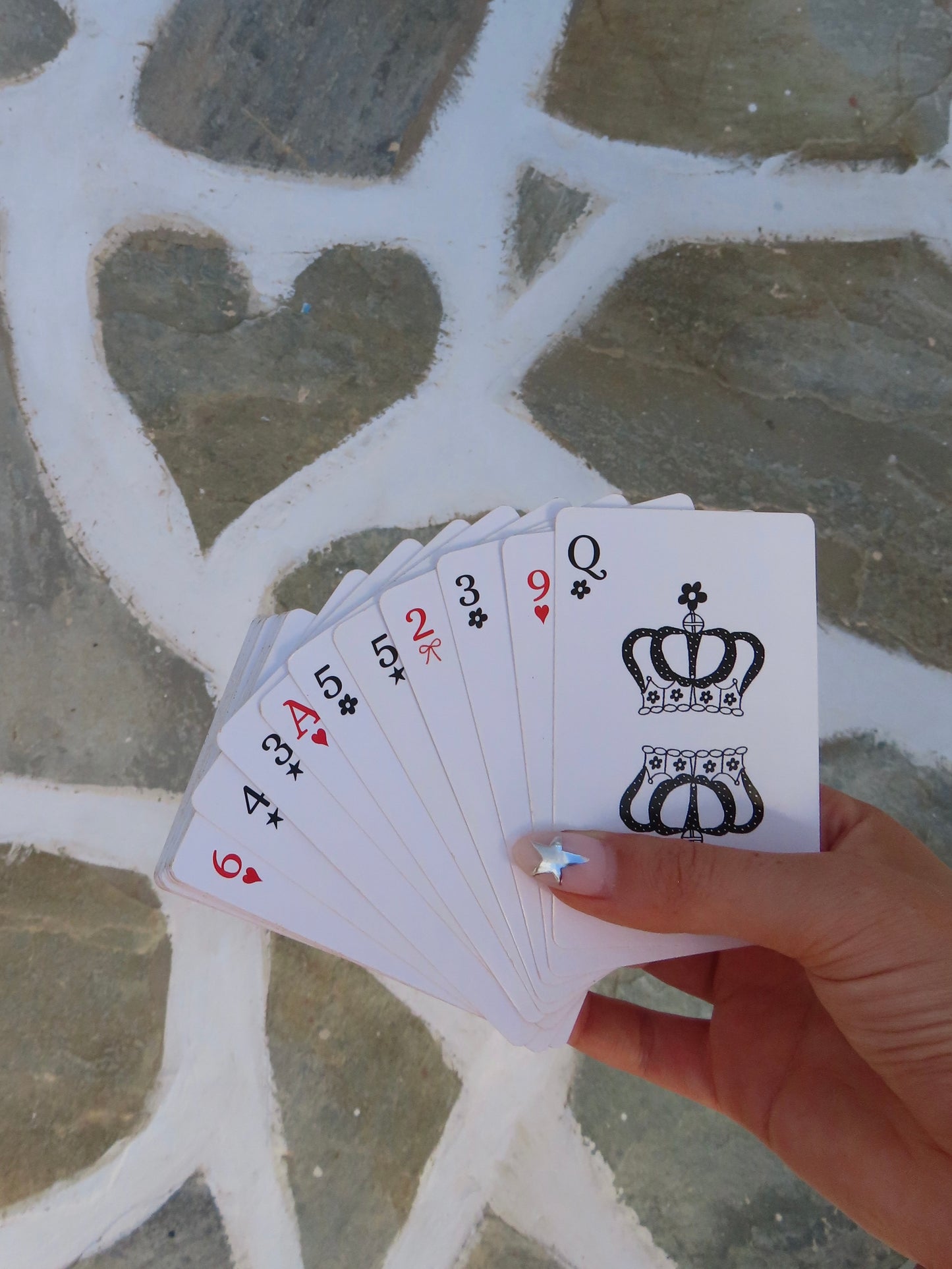 'Poolside' playing cards