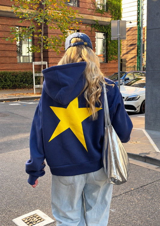 Boxy hoodie in 'Star'