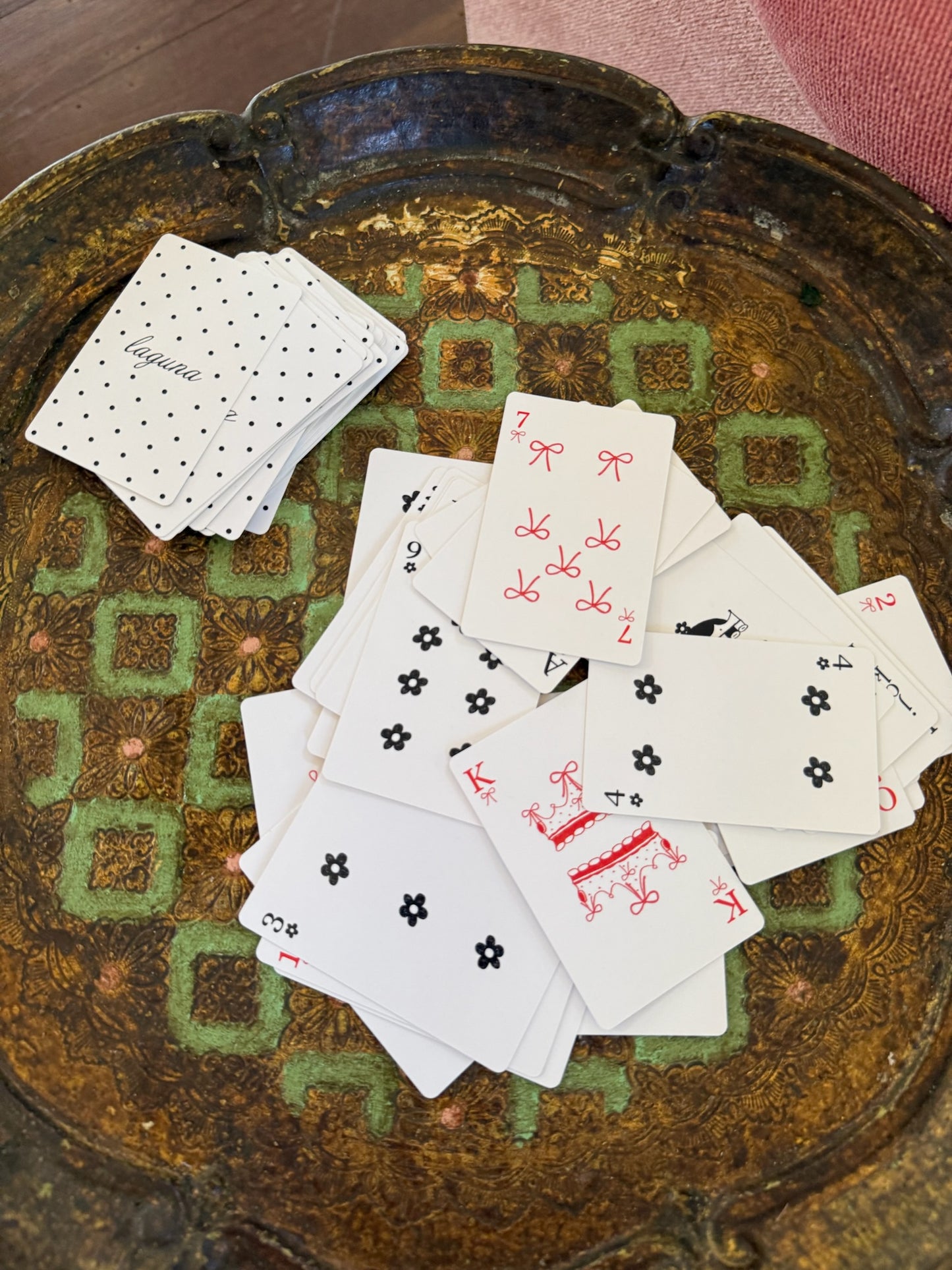 'Poolside' playing cards