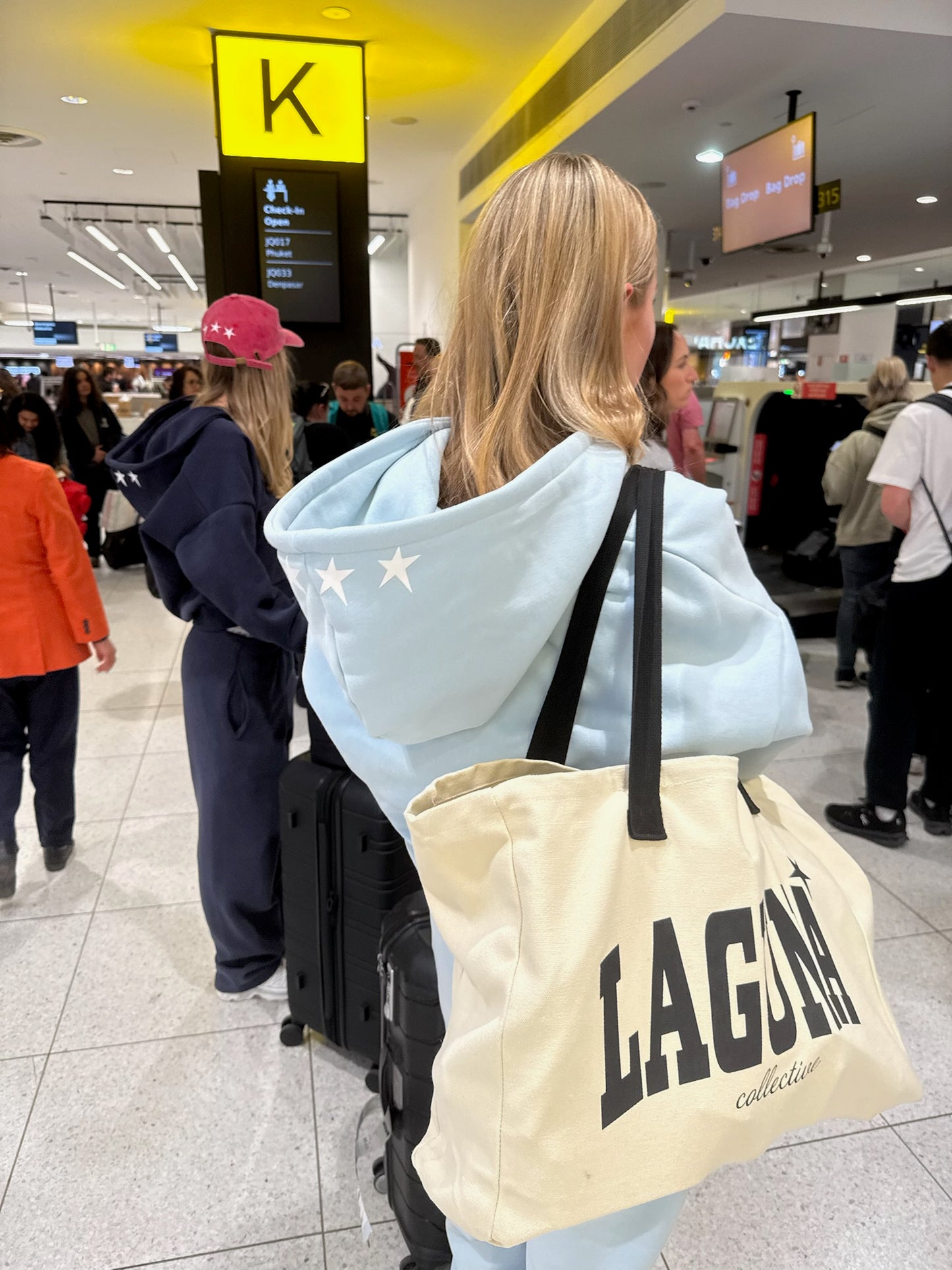 Zip up hoodie in 'Sky'