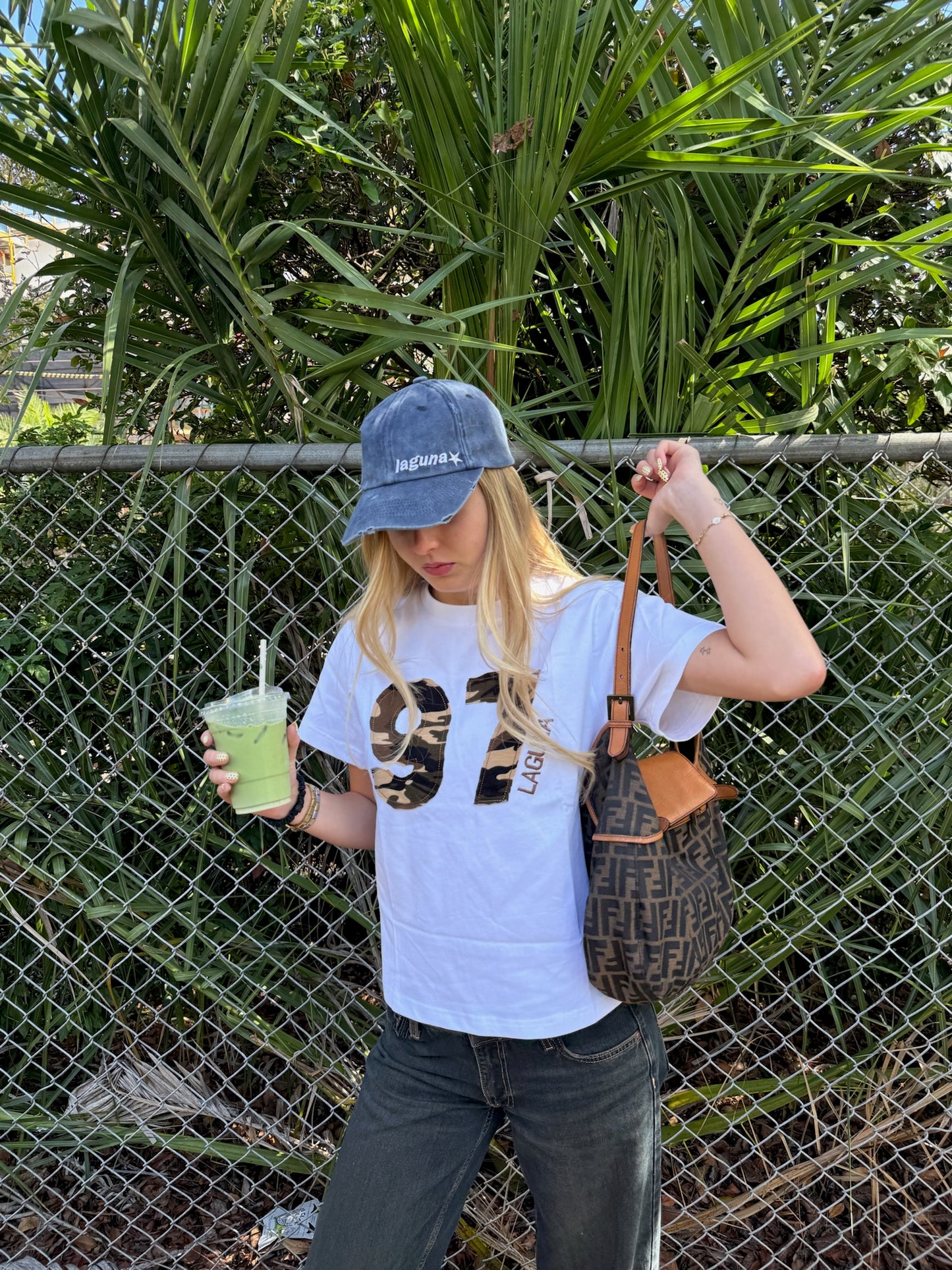 Vintage Camo Baby Tee in '97'