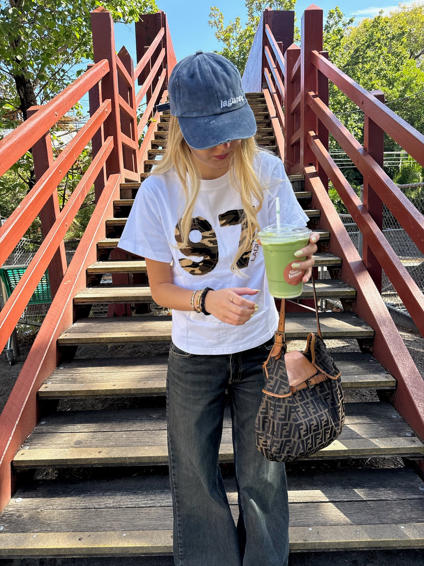 Vintage Camo Baby Tee in '97'