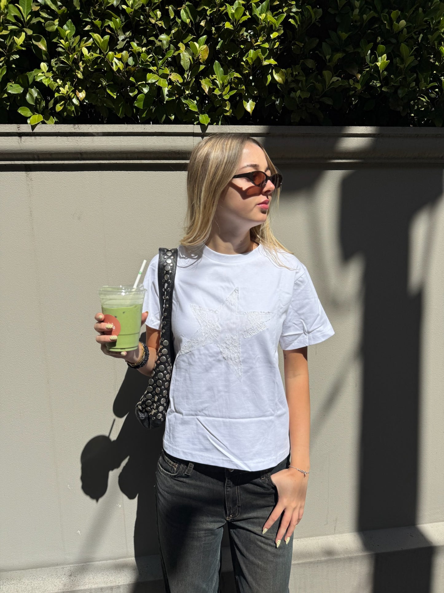 Vintage Lace Baby Tee in 'Star'