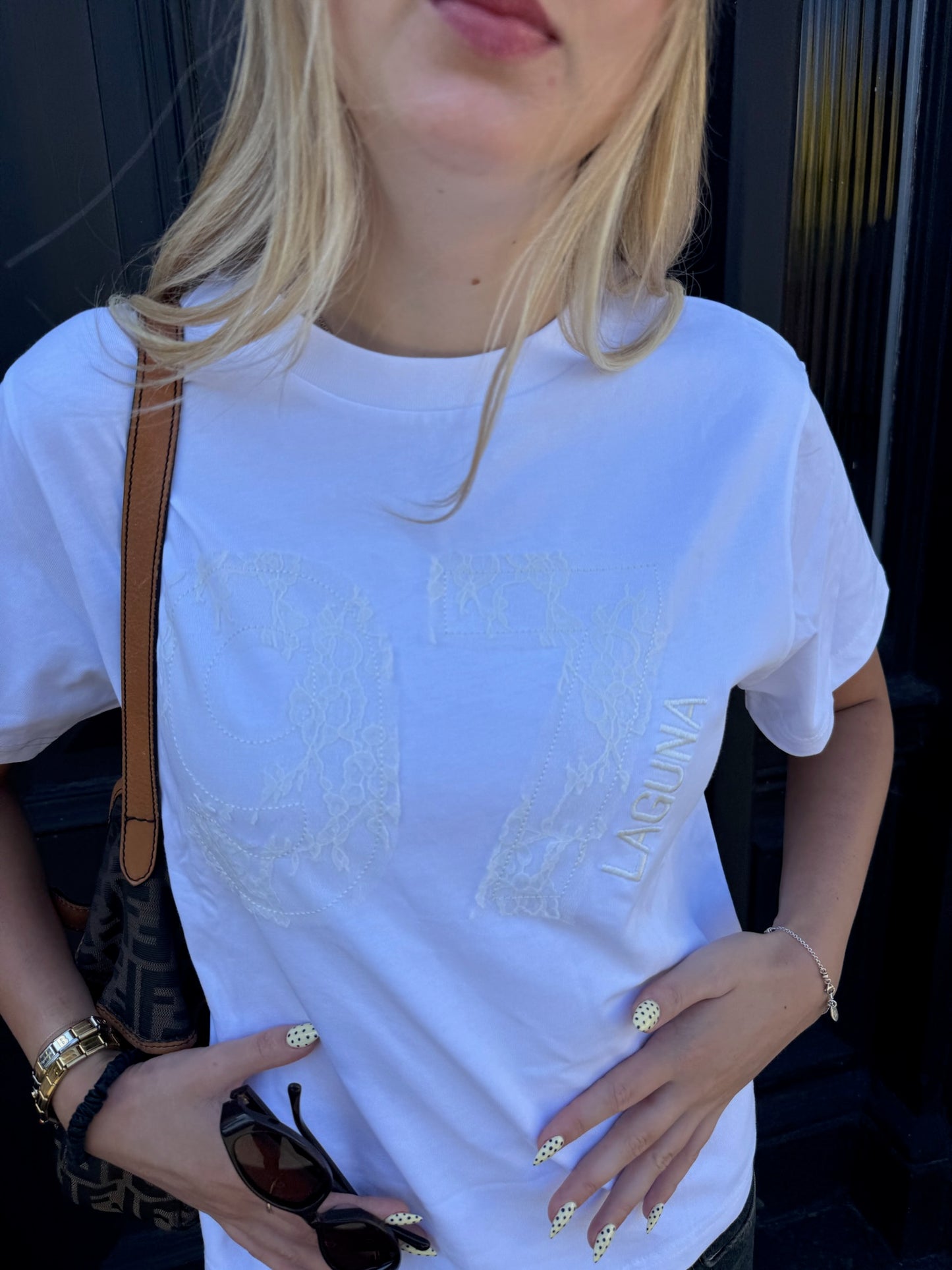 Vintage Lace Baby Tee in '97'