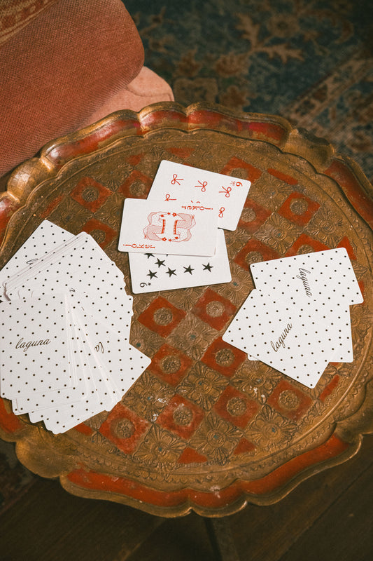 'Poolside' playing cards