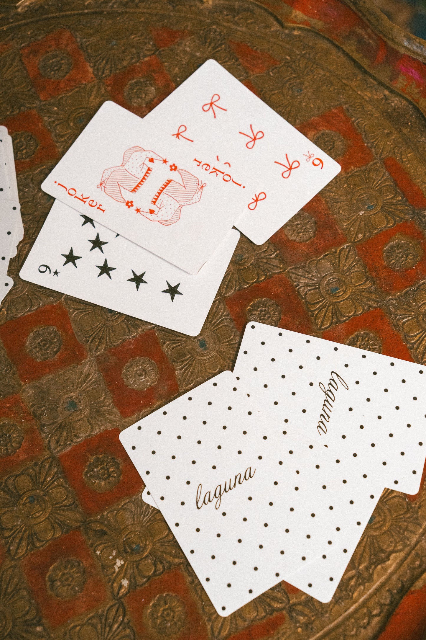 'Poolside' playing cards