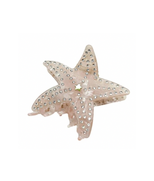 Starfish claw clip pink