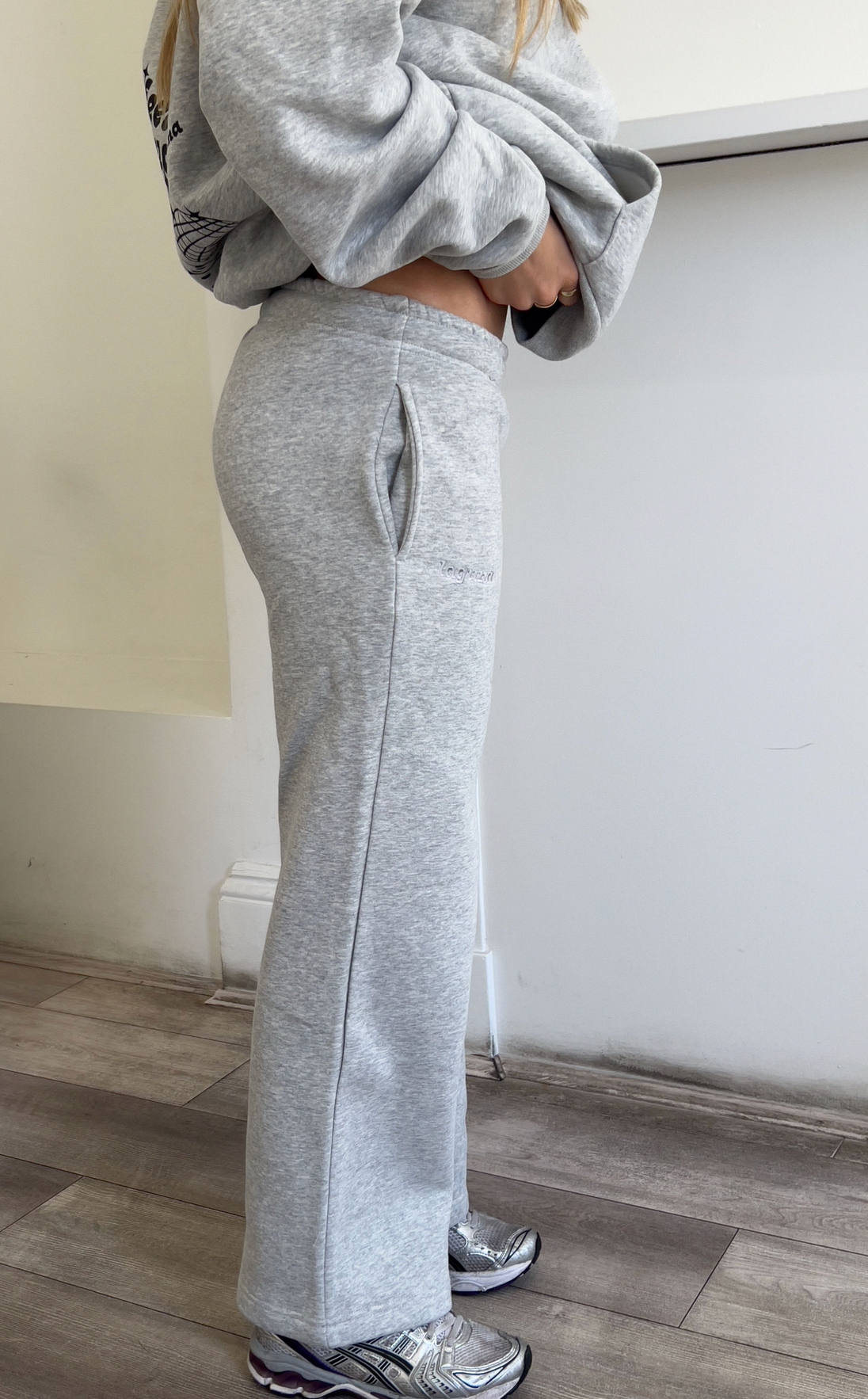 Low flare track pants
