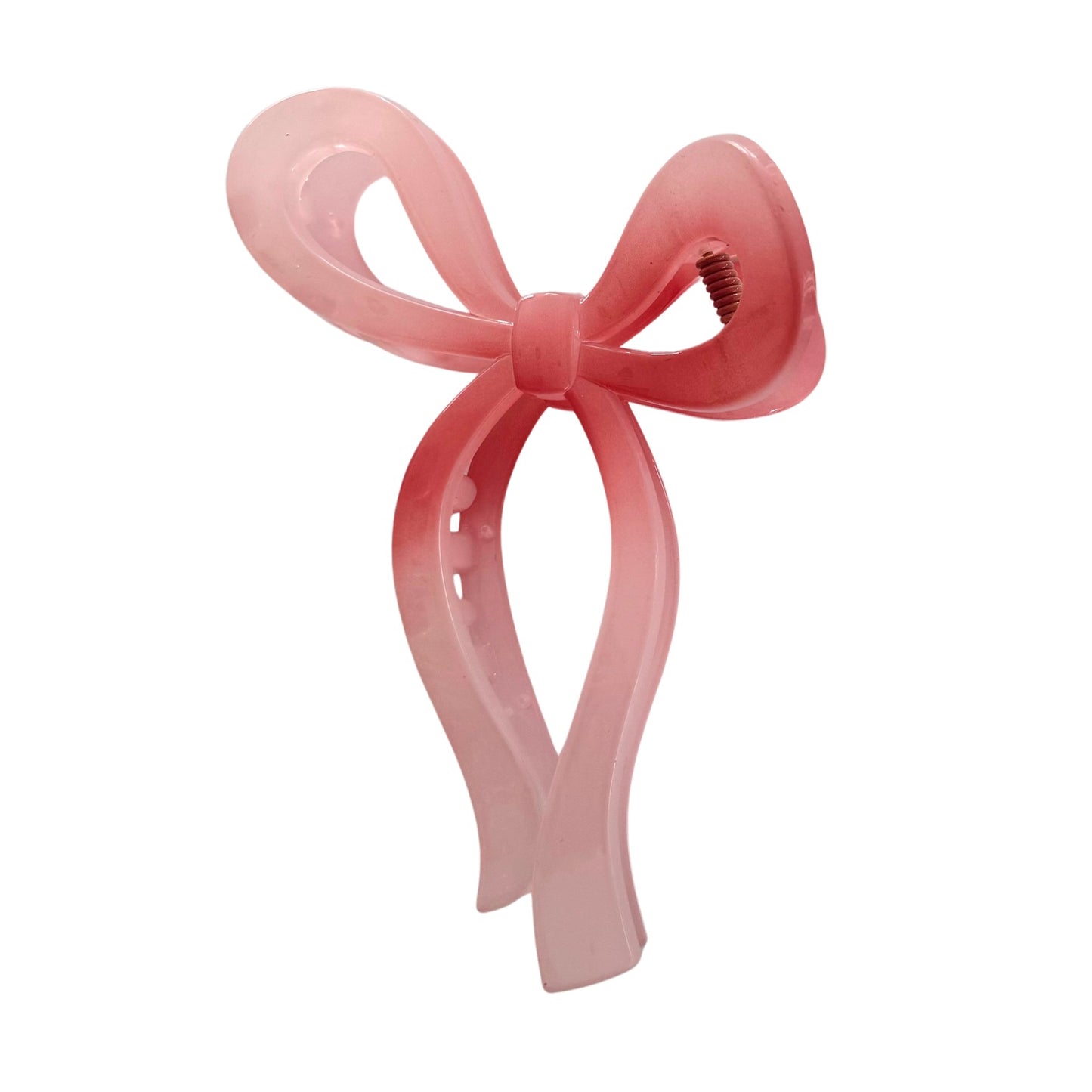 Bow Claw Clip in 'Petal'