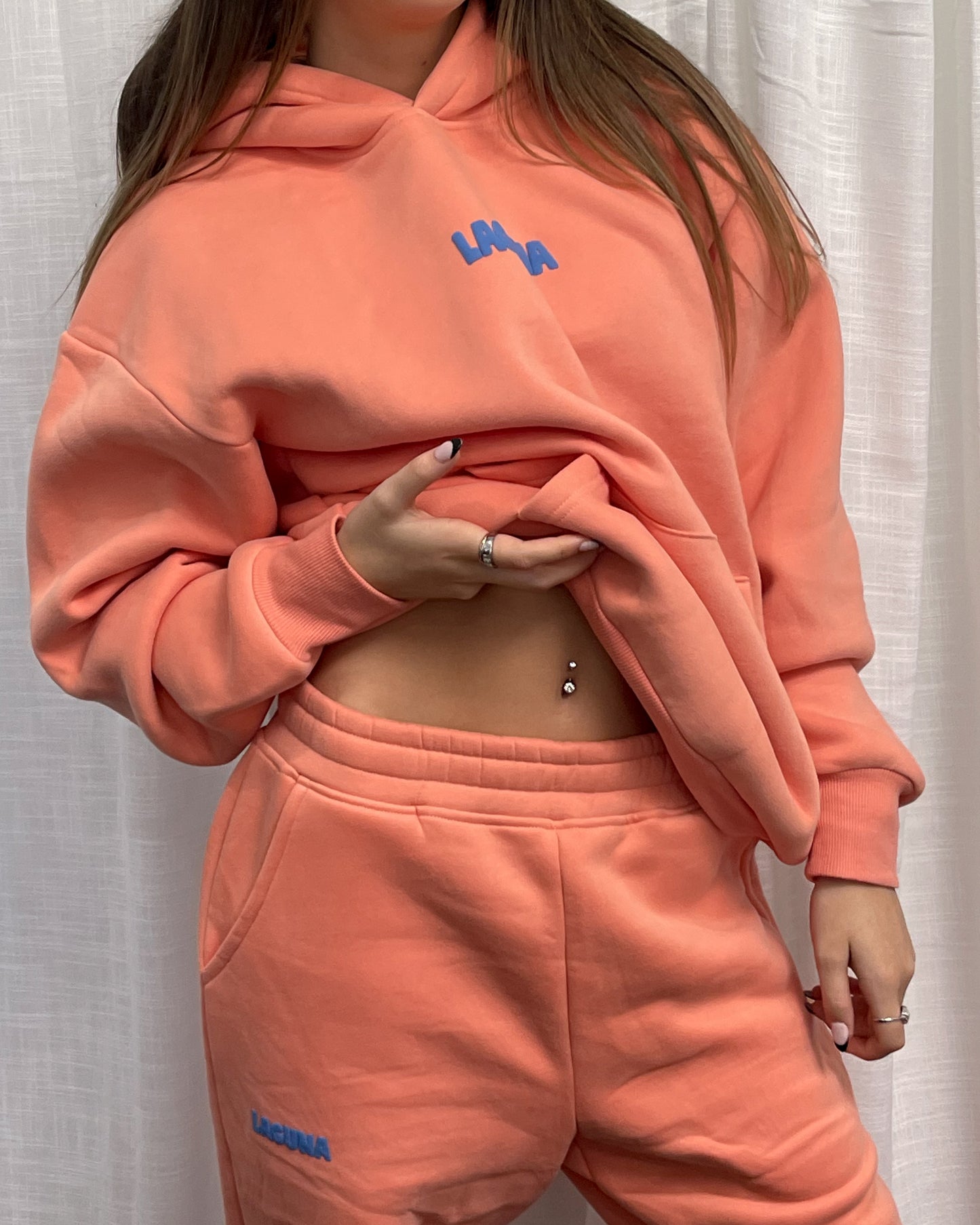 Peach oversized hoodie